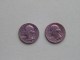 1984 P & 1984 D - Quarter Dollar ($) Washington KM 164a ( Uncleaned / For Grade, Please See Photo ) !! - 1932-1998: Washington