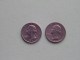 1987 P & 1987 D - Quarter Dollar ($) Washington KM 164a ( Uncleaned / For Grade, Please See Photo ) !! - 1932-1998: Washington