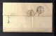 1845 CARTA COMPETA CIRCULADA ENTRE LOUVIERS Y CÁCERES, FECHADOR DE LOUVIERS, MARCA P.F., PORTEO MANUSCRITO, TRÁNSITOS - 1801-1848: Precursores XIX