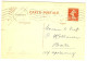 FRANCE - EP CP SEMEUSE CAMEE 90c DATE 021 REPIQUAGE WORMSER A DESTINATION DE L'ANGLETERRE PARIS 11/3/1932 - Overprinter Postcards (before 1995)