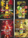 PUB Publicité -DESPERADOS  Bière  Beer / Lot,ensemble De 4 Cartes Cpm Neuves-scans R / V Des 4  Cartes - Publicité