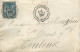 LETTRES Lettre  1883  Type Sage 15 C Bleu De Pamiers Ambulant   Tarascon Sur Ariège à Toulouse  2 Scans - 1849-1876: Période Classique