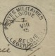 BELGIQUE -LETTRE D UN TELEGRAPHISTE POUR UN PRISONNIER AU CAMP DE ZEIST EN HOLLANDE   AVEC CENSURE 1915 A VOIR - Storia Postale