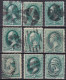 USA  Lot 3 Mit  9 Schöne Dekorative Stempel - Oblitérés