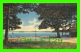 BURLINGTON, VT - MUNICIPAL BATHING BEACH - ANIMATED - TRAVEL IN 1953 - PUB. BY RIVERSIDE PAPER CO - - Burlington