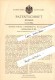 Original Patent - Richard Scholz In Birkenhain / Piekary Slaskie , 1900 , Kühlvorrichtung Für Hüte , Beuthen , Schlesien - Documenti Storici