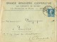 LETTRE  PUBLICITE GRANDE BRASSERIE COOPERATIVE  DES "ENFANTS DE DAYANT"  DOUAI  1922 - Bières