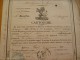 Cartouche De Congé 1851 Belgique Bruxelles 10 ème Régiment De Ligne 3 ème Bataillon - Documents