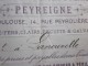 Toulouse 15 Sep 1883 Facture à En-tête Commerciale Illustrée Entrepôt De Clouterie Peyreigne Fil De Fer Semences - 1800 – 1899