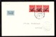 1929. Air Mail. Overprint. Aeroplane On 10 Aur Red King Christian X In Strip Of 3. Firs... (Michel: 122) - JF103776 - Poste Aérienne