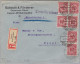 DR 1923-12-04 CASSEL 6X10Pf. R-Brief Nach Basel - Lettres & Documents