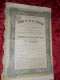 Obligation De 500 Francs Compagnie Française De CHEMINS De FER De L´ EQUATEUR Avec Coupons - Paris 1909 - Spoorwegen En Trams