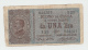 Italy 1 Lira 1914 "F" Banknote Pick 36a 36 A - Regno D'Italia – 1 Lire