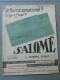 Un Fox-Trot Sensationnel - SALOMÉ - Robert Stolz - 1920 - Éditions Maillochon - Instruments à Clavier