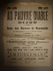 Années 1900 Images D'EPINAL Réclame Du Magasin AU PAUVRE DIABLE ,39cm X 29cm :L'Histoire : LES TROIS POIS - Pubblicitari