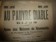 Années 1900 Images D'EPINAL Réclame Du Magasin AU PAUVRE DIABLE ,39cm X 29cm :L'Histoire : LES TROIS POIS - Pubblicitari