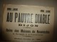 Années 1900 Images D'EPINAL Réclame Du Magasin AU PAUVRE DIABLE ,39cm X 29cm :FLEURETTE LA PETITE BOUQUETIERE DES ALPES - Pubblicitari