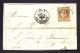 LETTRE CLASSIQUE DE 1875 TIMBRE CERES 40 Ct ORANGE  N°38- RELEVÉ DE COMPTE AVEC TIMBRE FISCAL INTERIEUR- 4 SCANS - 1849-1876: Classic Period