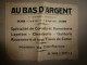 Vers 1900 Image D'EPINAL Réclame Magasin  AU BAS D'ARGENT  32cm X 24,5cm   LE KANGOUROU BOXEUR Dessins Signé Zutna - Pubblicitari