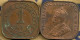 STRAITS SETTLEMENTS 1 CENT NAME FRONT KGV HEAD BACK 1919 F KM32 READ DESCRIPTION CAREFULLY !!! - Autres – Asie