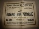 Vers 1900 Image D'EPINAL Réclame De  AU GRAND BON MARCHE 32 X 24,5cm : UNE PASSION MALHEUREUSE, Illustrations Zutna - Publicités