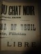 Vers 1900 Image D'EPINAL Réclame  LES MODES DU CHAT NOIR ,dimension 29,6 X 19,5 Cm ,QUESTIONS-DEVINETTES - Pubblicitari