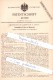 Original Patent - Heinrich Bullermann In Celle , 1893 , Tabakspfeife Mit Filter Und Wassersack , Wasserpfeife !!! - Pipas De Agua