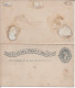 Carte Avec Réponse Payée Reine Victoria 1 Cent Gris Défaut Au Verso Intérieur Très Beau - 1860-1899 Règne De Victoria