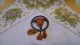 Delcampe - Art Deco Vintage Latvian USSR Jewelry Brooch With Baltic Amber Gemstone 1930s - 16 Gram - Broschen