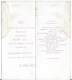 MENU  Du 19 Avril 1922 - Menus