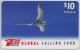 BERMOUDA ISL. PHONECARD BIRD  PREPAID 10$-USE D - Bermuda