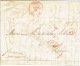 LAC De NAMUR 15/8/1846 + Griffe "PP" Encadrée En Rouge + Lettre à Entête De D. GERARD Imprimerie-lithographie à NAMUR - 1830-1849 (Belgique Indépendante)