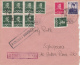 11938- KING MICHAEL, STAMPS ON COVER, CENSORED SIBIU NR 13 AND SIGHISOARA NR 9, 1943, ROMANIA - 2. Weltkrieg (Briefe)