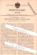 Original Patent - F. W. Gantenberg In Aue I. S. , 1894 , Nachbügeln Von Manschetten Und Kragen !!! - Historische Dokumente