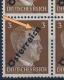**Österreich Austria 1945 ANK (8) A + Mi IV A (3 Pfg) Dark Nuance Signed Wallner + Plattenfehler (ANK 8aD) Error "h" (3 - Ungebraucht