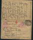 RUSSIE- CROIX ROUGE  CARTE AVEC REPONSE D UN PRISONNIER DE GUERRE   + CENSURE DE VIENNE  1917   A ETUDIER - Lettres & Documents