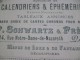 Rare Chromo Publicitaire 19 ème Schwartz Et Frères Paris. Fabricant De Calendriers, éphémérides, Chromos, Menus De Luxe - Sonstige & Ohne Zuordnung
