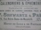 Rare Chromo Publicitaire 19 ème Schwartz Et Frères Paris. Fabricant De Calendriers, éphémérides, Chromos, Menus De Luxe - Autres & Non Classés