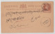 JHANSI CITY TO SIRONJ 1898 - POSTAL STATIONERY EAST INDIA POST CARD - ENTIER INDE - Zonder Classificatie