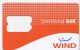 Italy ,  SIM Card , SIMWIND 64K ,  Used - GSM-Kaarten, Aanvulling & Voorafbetaald