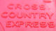 Semi Remorque - Cross Country Express - COAL - BANNER U.S.A. (plastique Rouge &amp; Vert - Années 50-60) - LKW, Busse, Baufahrzeuge