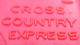 Semi Remorque - Cross Country Express - COAL - BANNER U.S.A. (plastique Rouge &amp; Jaune - Années 50-60) - Camions, Bus Et Construction