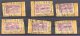 ALGERIA, 10 RAILWAY STAMPS 10.30 FRANCS, FROM 1942-43 F/VFU ON PIECES - Parcel Post