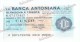 BANCA ANTONIANA - Ass. Commercianti Padova - MINIASSEGNI - Banconota Banknote Assegno - [10] Assegni E Miniassegni