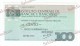 ISTITUTO CENTRALE DI BANCHE E BANCHIERI - BANCO DI BERGAMO - MINIASSEGNI - Banconota Banknote Assegno - [10] Chèques