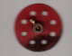 MECCANO 1x -ROND Met Schroef  - Accessoire 4,6 Cm    - Rood / Rot / Red / Rouge (2 Scans) - Meccano