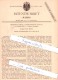 Original Patent - H. Hage In Schluckenau / Sluknov Und Sohland A. D. Spree , 1884 , Cigarren-Etui - Zigarrenetuis