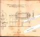 Original Patent - T. Schiefner Und Getzner , Mutter & Co In Bludenz , 1898 , Maschine Zum Färben Von Garn , Vorarlberg ! - Bludenz