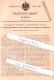 Original Patent - F. G. Lundwall In Hälleforsnäs , Schweden , 1899 , Kreiselpumpe !!! - Historische Documenten