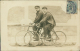 CYCLISME / Deux Hommes à Vélo / Bicyclette / BELLE CARTE GLACEE! - Cyclisme